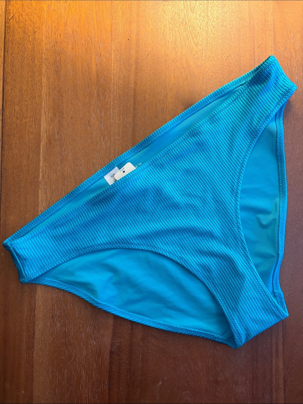 aerie Teal Ribbed Bikini Brief
